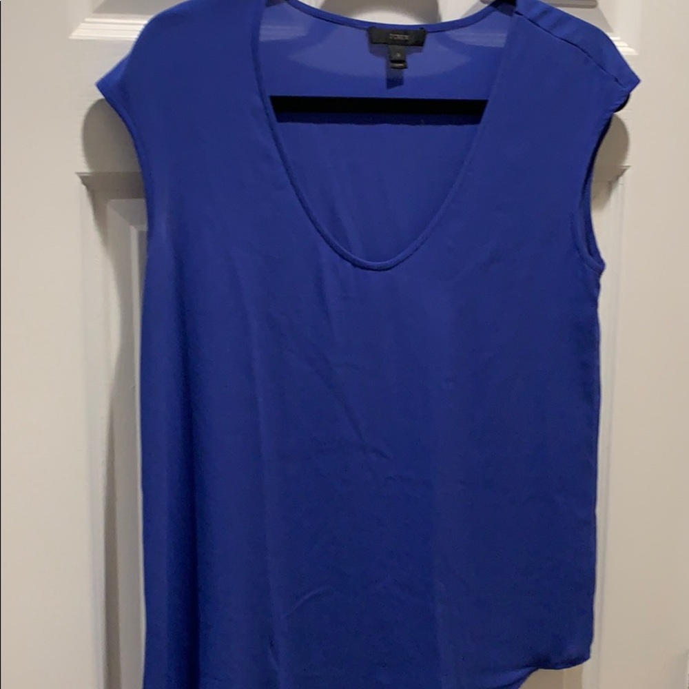 J Crew cap sleeve scoop neck top